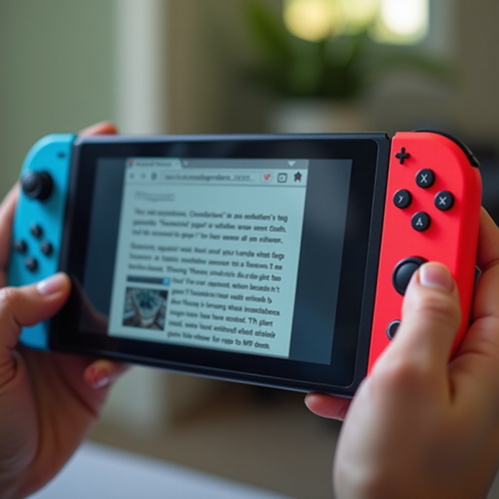 how to get web browser on switch
